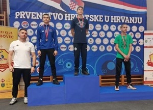 Ludbrežanin Donat Ledenko državni je prvak u dobnoj kategoriji U17 hrvanju slobodnim stilom