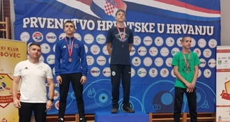 Ludbrežanin Donat Ledenko državni je prvak u dobnoj kategoriji U17 hrvanju slobodnim stilom