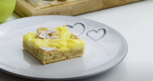 Trebate nešto slatko i neodoljivo? Predlažemo fini kolač s jabukama, bademima i puding kremom