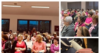 "Žene, pokažite svoje grudi na mamografu, ne na Instagramu" - stotinjak žena na "Ružičastoj čajanki" u Konjščini