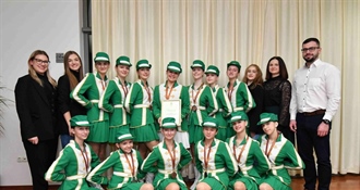 Svečani prijem kod načelnika Novaka za europske brončane Mažoretkinje Nedelišća