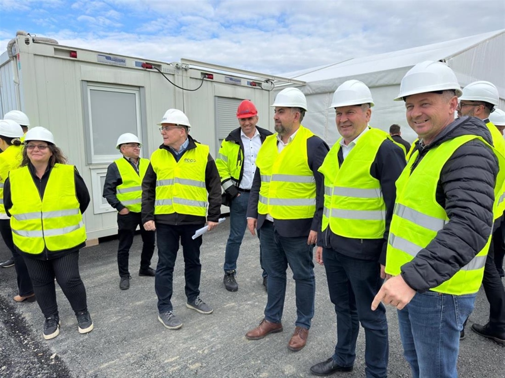 Napreduju radovi na RCGO Piškornica, obišli ga župani Stričak i Golubić te zamjenik međimurskog župana Medved