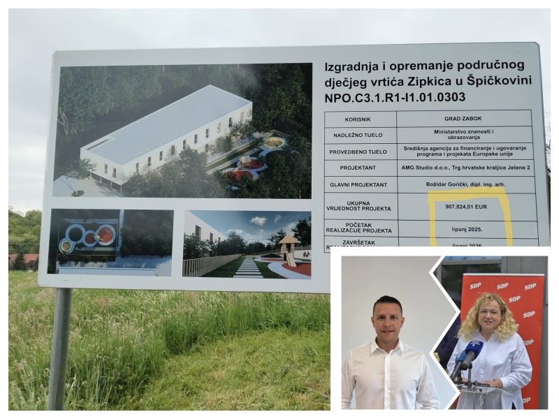 Vrtić u Špičkovini: Strojevi bili na terenu, tabla postavljena… a sad sve ispočetka?!