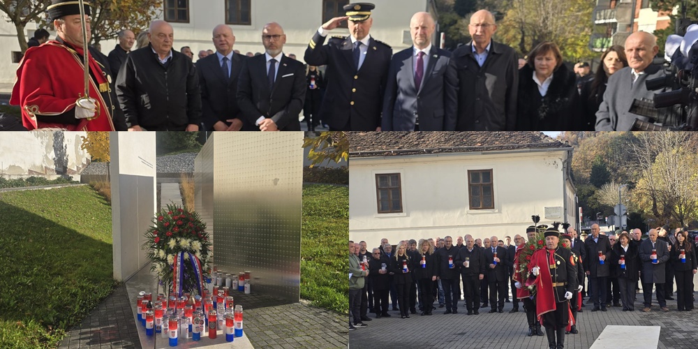 Uoči blagdana Svih svetih u Krapini položeni vijenci i zapaljene svijeće za sve poginule hrvatske branitelje: "Herojima posvećujemo trenutak tišine i sjećanja"