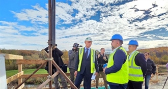 Župan Golubić i vodstvo Hrvatskih cesta obišli radove na brzoj cesti te razgovarali o ključnim projektima prometne infrastrukture