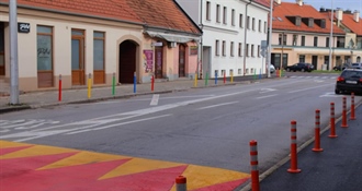 RADI VEĆE SIGURNOSTI: Sanirano i uređeno raskrižje te postavljeni dodatni šareni stupovi kod I. OŠ Čakovec