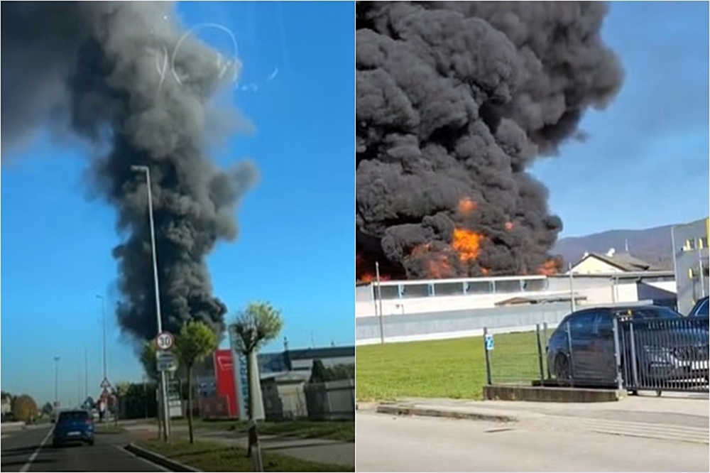 Strava u Svetoj Nedelji: Izbio veliki požar, nad gradom ogroman oblak dima