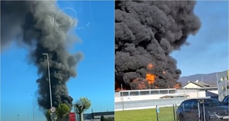 Strava u Svetoj Nedelji: Izbio veliki požar, nad gradom ogroman oblak dima