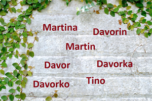 Blagdan Svetog Martina: Imendane slave Martin, Davor, Davorka i Teodor