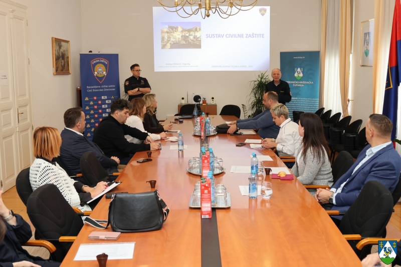 U Županijskoj upravi Koprivničko-križevačke županije održano osposobljavanje čelnika za sustav civilne zaštite