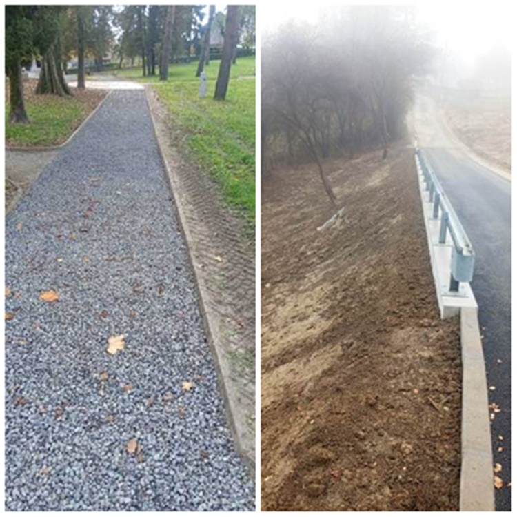 Grad Klanjec: Završena sanacija klizišta u Zagorskoj ulici i uređena glavna staza u Spomen-parku