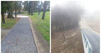 Grad Klanjec: Završena sanacija klizišta u Zagorskoj ulici i uređena glavna staza u Spomen-parku