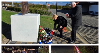 Konjščina odala počast Vukovaru i Škabrnji kod Spomenika domovini i žrtvama Domovinkoga rata te duž Vukovarske ulice