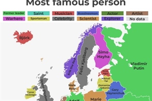 Na društvenim mrežama osvanula karta Europe s najpoznatijom osobom iz svake države – pogađate li tko je najpoznatiji Hrvat?