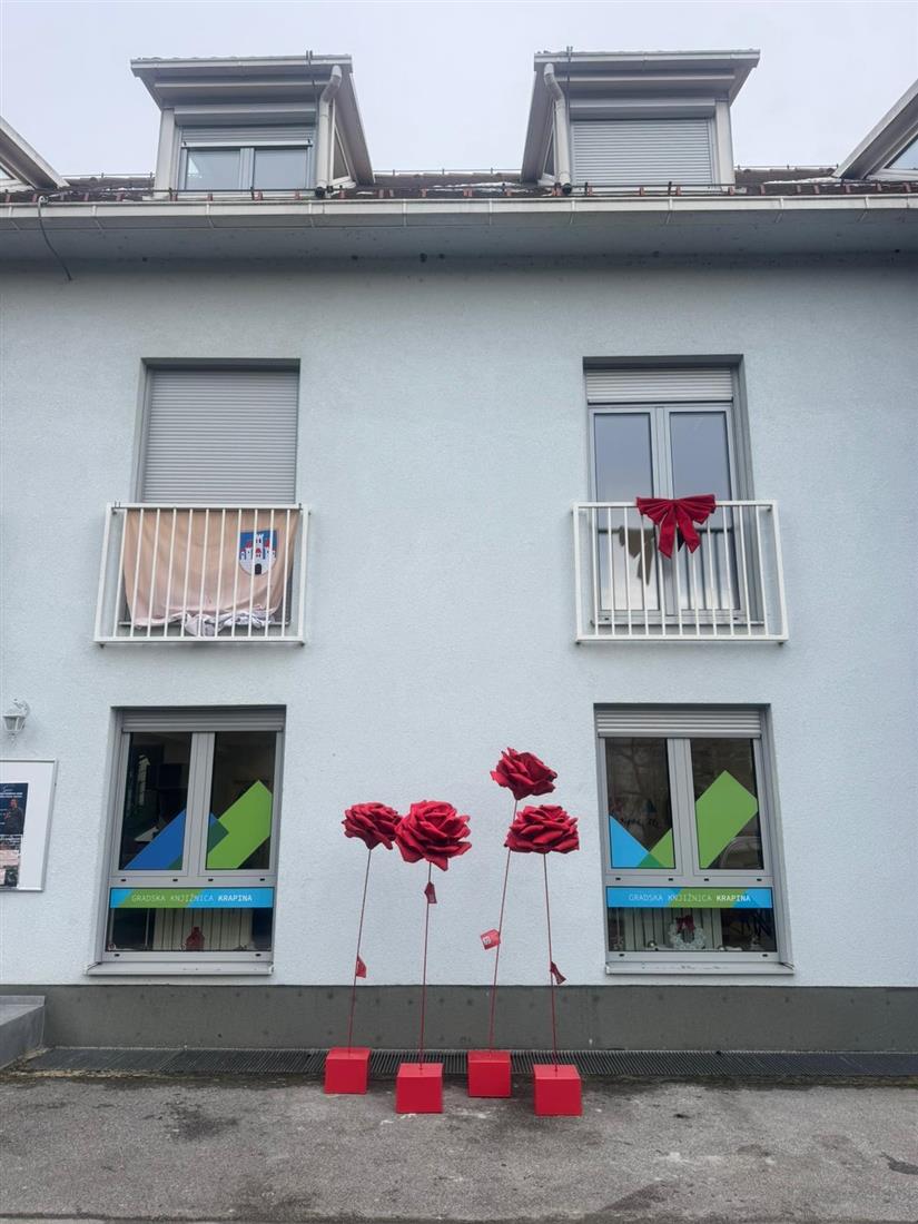 "Ljubav nije plava": U središtu Krapine postavljene četiri ruže - simboli opomene i nade