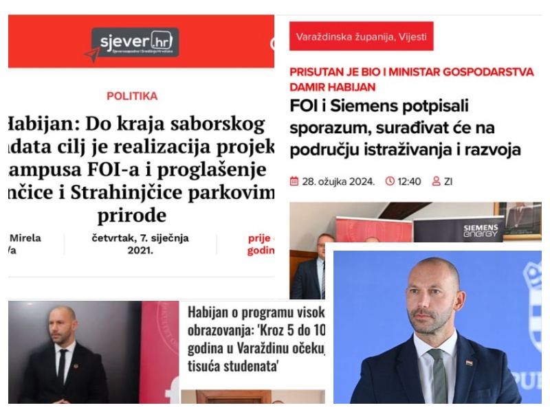 Ministar Habijan objavio veliku vijest: Varaždinski FOI dobiva 20 milijuna eura za “Projekt rušenja i izgradnje nove zgrade FOI2”