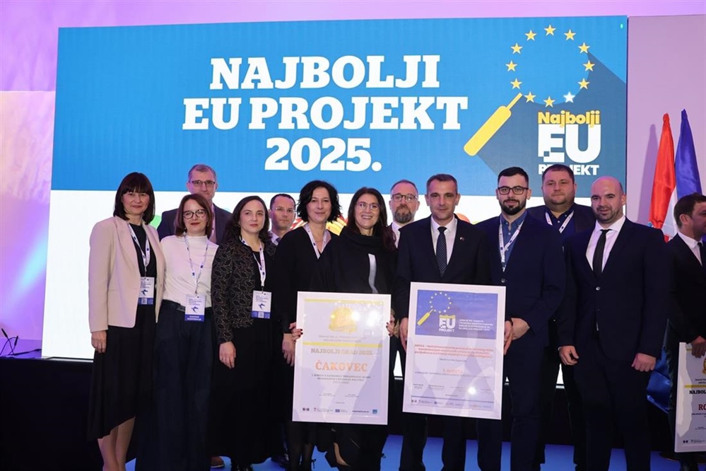 Projekt Međimurske županije - “MEDEA“ treći najbolji EU projekt u Hrvatskoj, nagradu primio župan Posavec