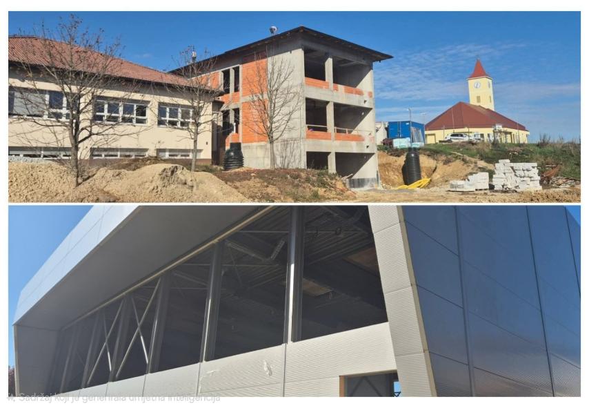 STUBIČKE TOPLICE: Gradilište sa svih strana, ali cilj je blizu: nova škola i dvorana gotove do ljeta 2026.