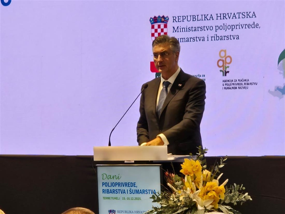 Premijer Plenković na konferenciji u Termama Tuhelj: Ulaganja i modernizacija donijeli su snažan rast hrvatske poljoprivrede