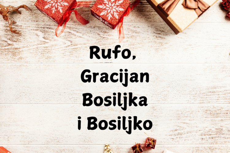 Današnji slavljenici su Bosiljka, Bosiljko... Čestitajte im njihov dan