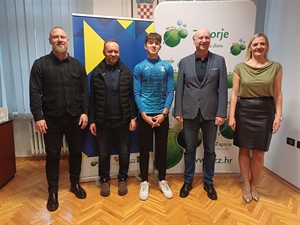 Mladi rekorder Juraj Skupnjak na prijemu kod župana Kolara: Ponos Krapine i Zagorja