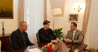 Gradonačelnik Bosilj priredio prijem za Luku Cvetka, Varaždinca s europskom medaljom u plivanju