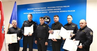 Šestorici policijskih službenika PU međimurske dodijeljene Spomenice Domovinskog rata