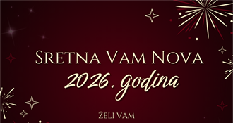 Sretna i uspješna Nova godina svima – neka vam donese sreću, zdravlje i radost!