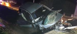 Stravična prometna nesreća kod Novske. Poginuo 56-godišnji vozač, auto potpuno smrskan