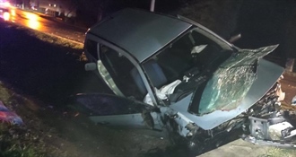 Stravična prometna nesreća kod Novske. Poginuo 56-godišnji vozač, auto potpuno smrskan