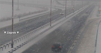 Zimski uvjeti u Hrvatskoj: mokri i skliski kolnici te dvije nesreće na autocesti