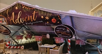 Izbjegnuta tragedija na Adventu u Križevcima - šator se urušio pod snijegom