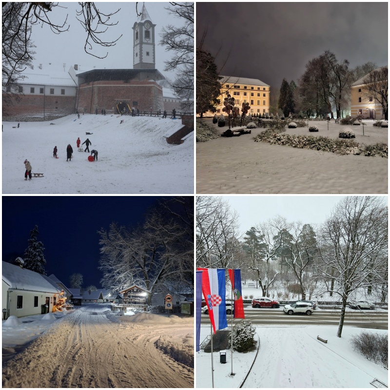 FOTO: Snijeg zabijelio sjever Hrvatske, stigla zima kakvu dugo nismo vidjeli