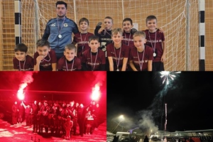 Limači NK Gaja Mače dvoranki prvaci županije, priređen im spektakularan doček