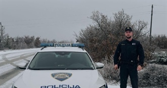 Policajac upozoravao na poledicu, a objavom 'zaludio' Hrvatice: ''Točno bih mogla izazvati lančani sudar''…