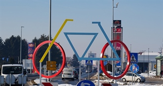 Nova atrakcija Varaždina: Moderna skulptura bicikla krasi rotor u Optujskoj