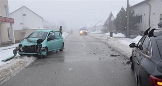 Dvoje ozlijeđenih u prometnoj nesreći u Šenkovcu -  uzrok svemu neprilagođena brzina 55-godišnje vozačice