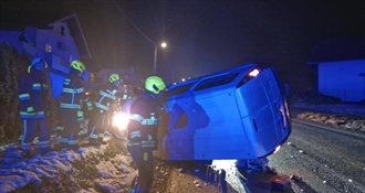 UVIJEK TU KAD TREBA POMOĆI: DVD Novi Marof u intervenciji kod slijetanja kombi vozila u Donjem Makojišću