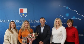 Župan Posavec priredio prijem za mladu i uspješnu atletičarku Anju Okreša