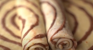 Zebra palačinke: jednostavan recept s efektnim uzorkom