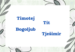 ČESTITAJTE IM IMENDAN Ovo su današnji slavljenici