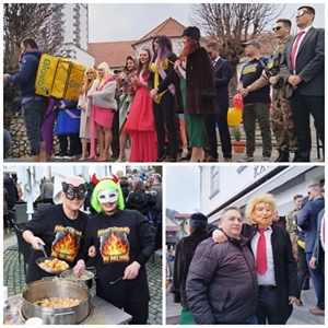 Povratnički Fašnik u Klanjcu: Trg Antuna Mihanovića ponovno oživio maskama i zabavom