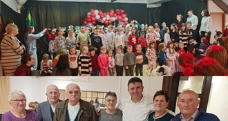 U Lepoglavi Valentinovo obilježili mali i veliki – djeca izrađivala ukrase i pjevala, bračni parovi proslavili 50 godina braka