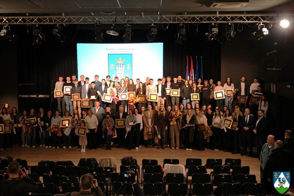 Proglašeni najuspješniji sportaši i sportske ekipa Grada Koprivnice u 2025. godini