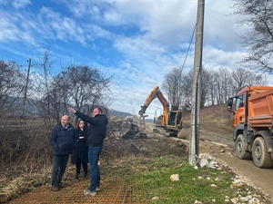 Radovi na rekonstrukciji ceste Pod Mačanske brege uspješno napreduju