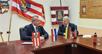 Župan Stričak održao prijem za veleposlanika Litve NJ.E. Borisovasa