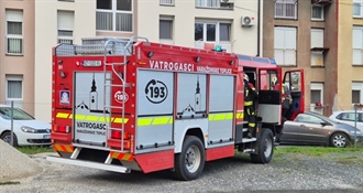 Varaždin: Izbio požar u stambenoj zgradi, u tijeku je očevid