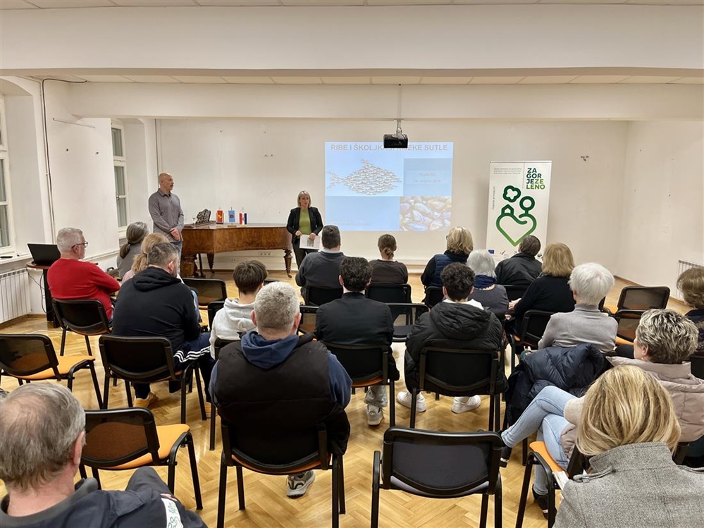JU Zagorje zeleno: Predstavljanje rezultata istraživanja „Mala rijeka, veliki svijet: ribe i školjkaši rijeke Sutle”
