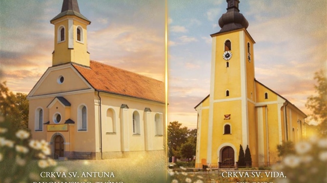 Općina Vidovec: odobreno 98.000 eura za nastavak obnove crkava u Tužnom i Vidovcu
