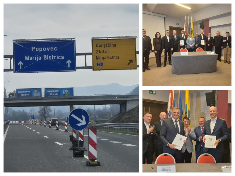 POTPISAN UGOVOR: Kreće izgradnja dugo očekivane brze ceste od Zlatar Bistrice do Marije Bistrice, stigao i ministar Butković